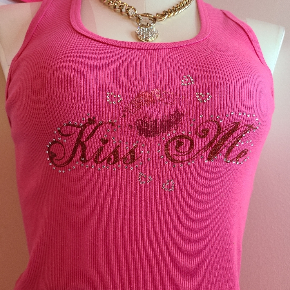 VTG VS Sexy Little Things 100% Cotton Bling Graphic Tank Size Lg - Picture 3 of 7